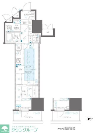 ZOOM信濃町の物件間取画像